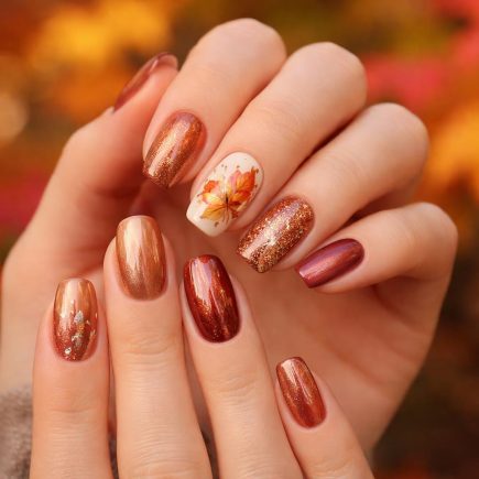 mains-feminines-ongles-automne-feuilles